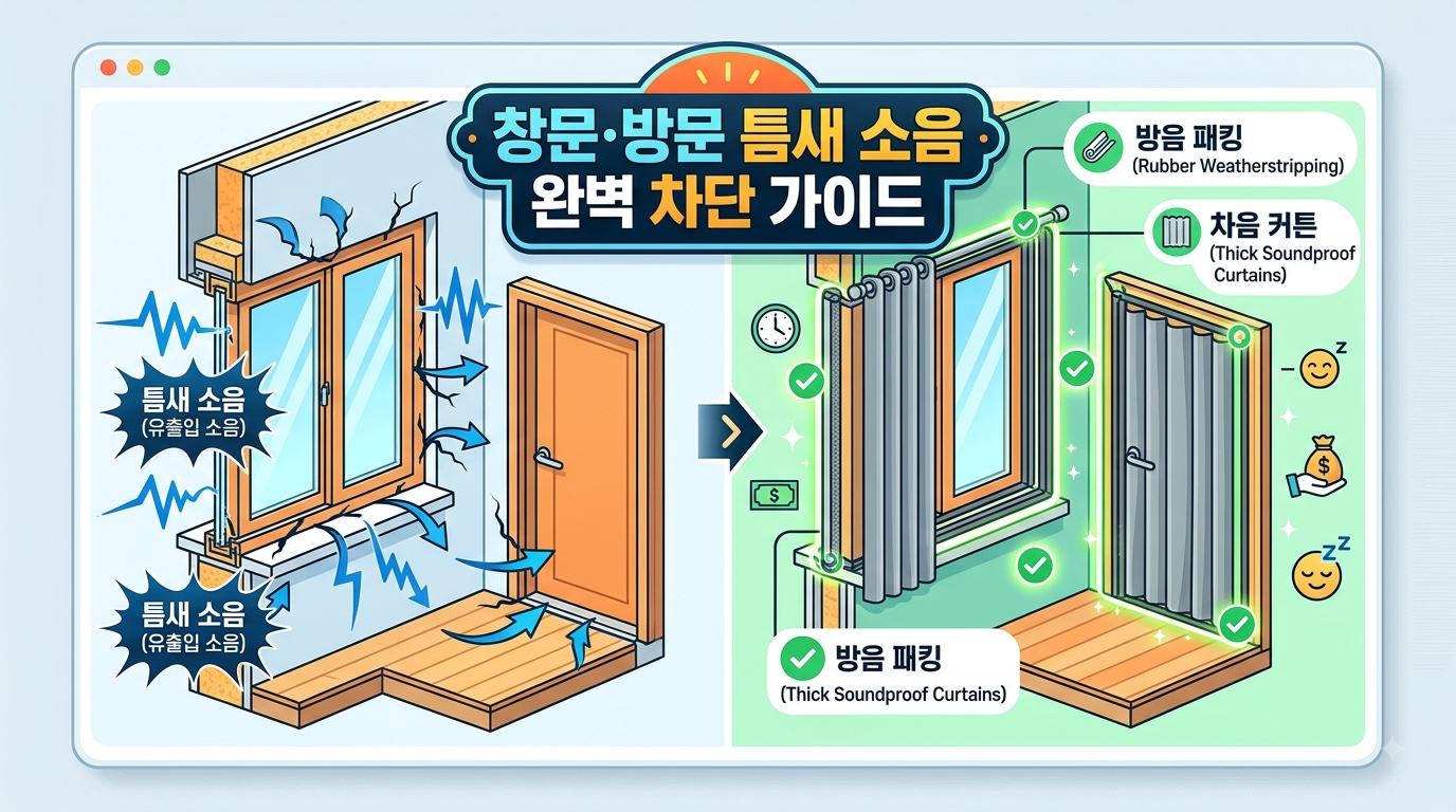 창문 방문 소음 차단 썸네일